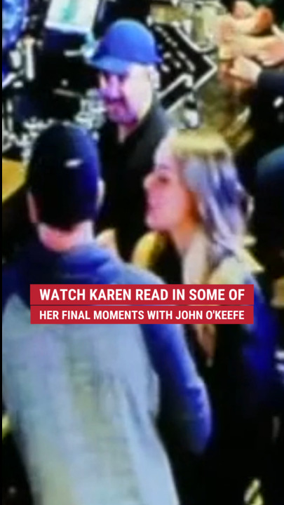 Watch Karen Read's final moments with the late John O'Keefe