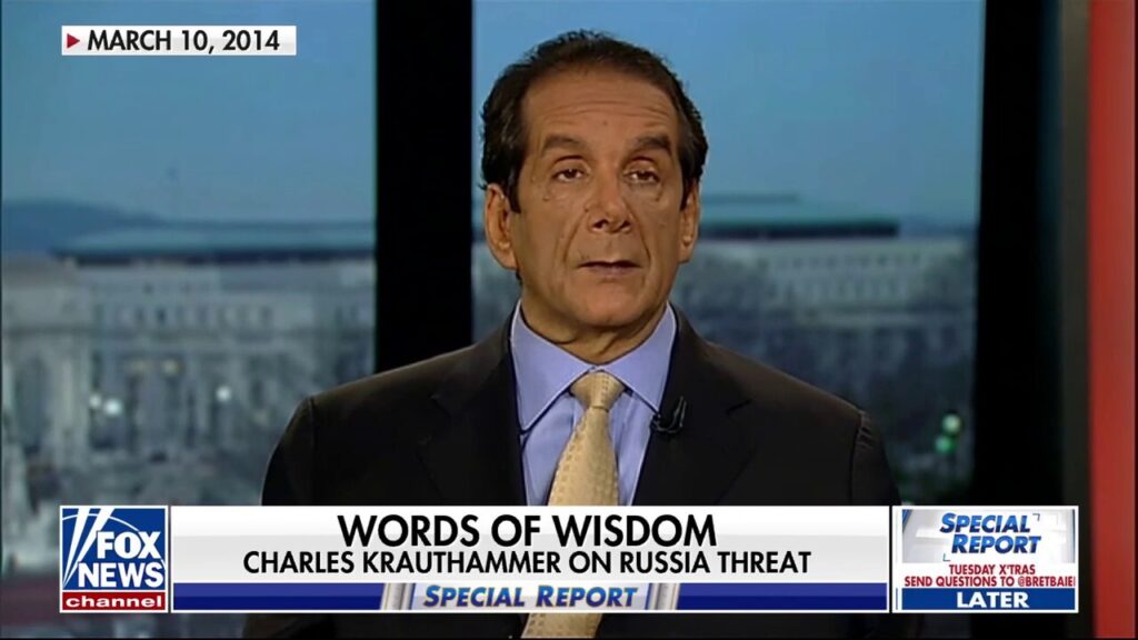 Charles Krauthammer's legacy lives on through Fox News scholarship and his words on foreign policy