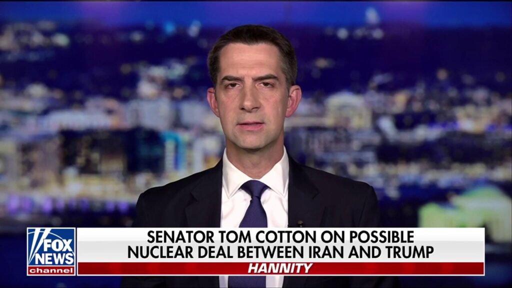 Iran can’t have a path to a nuclear weapon, says Sen. Tom Cotton