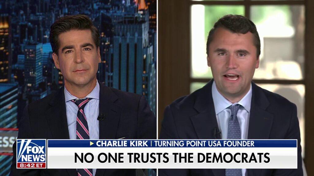 The Democratic Party is 'at war' with the country, says Charlie Kirk