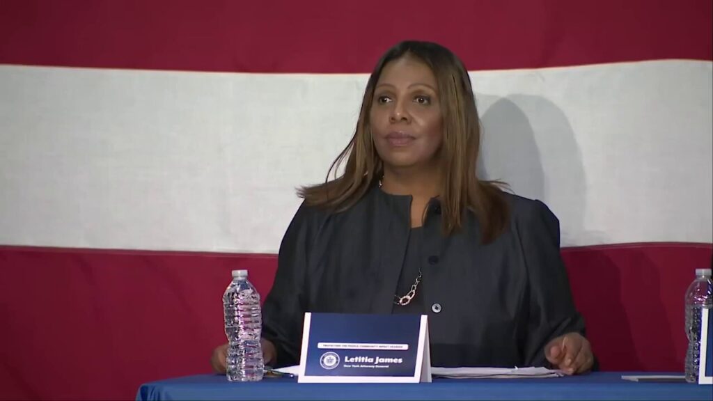 Letitia James town hall derailed by Trump supporter’s question: ‘Will you apologize?’