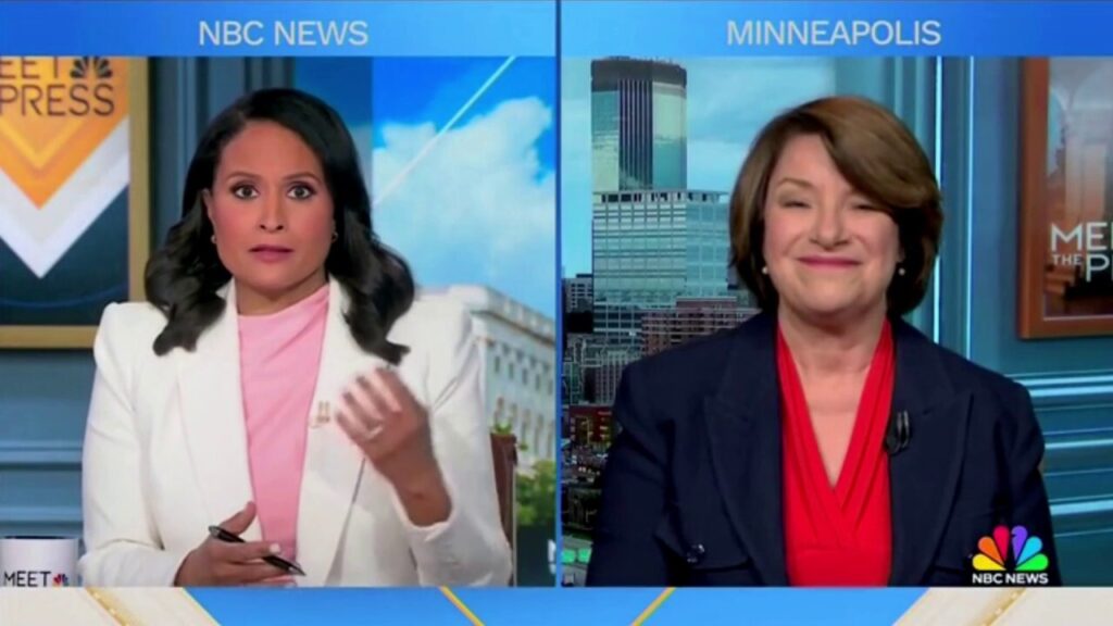 Klobuchar tells 'Meet The Press' she wants to stop 'looking backwards' when pressed on Biden comments