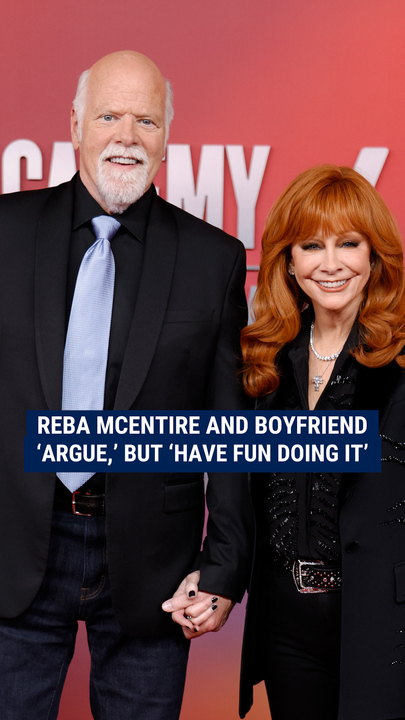 Reba McEntire admits she argues with her boyfriend "a lot," but they still "get along in every aspect"