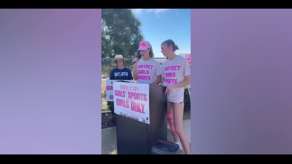 California girls' track and field student-athletes protest trans inclusion ahead of state meet