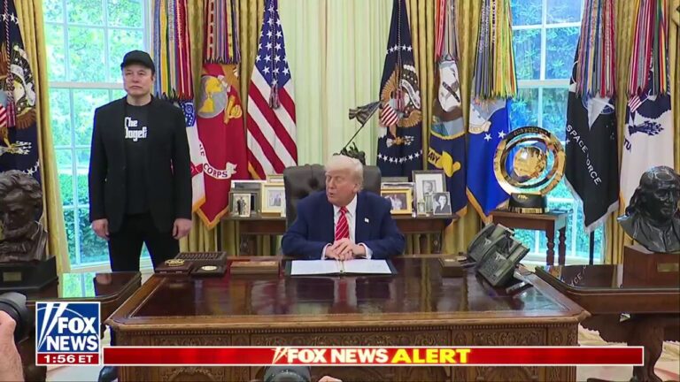 President Trump gives Elon Musk a 'very special' gift as he departs
