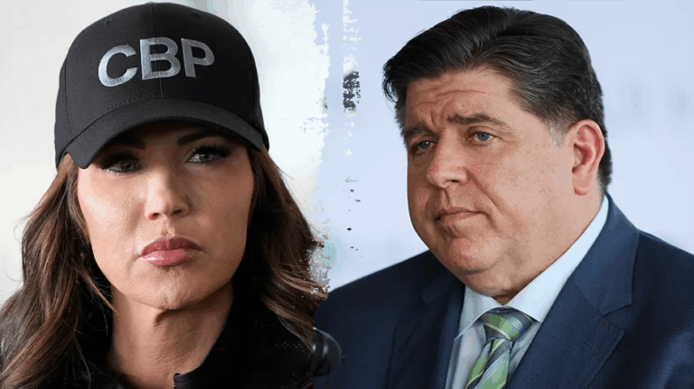 Protesters gather outside Pritzker mansion to disrupt Noem presser, only to find she was never actually there