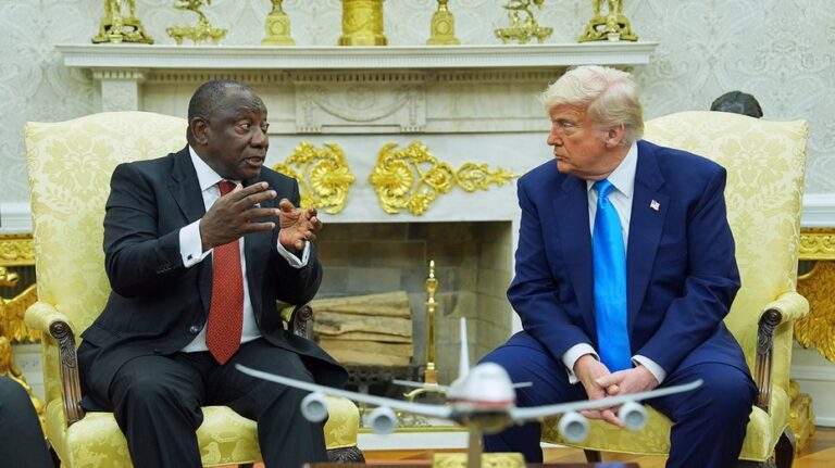 South Africa's president pushes back on Trump's demand to arrest politician who chanted 'kill the farmer'