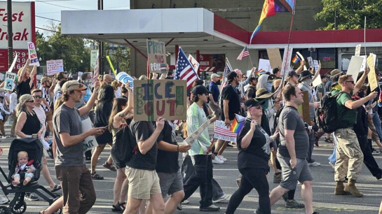 Innocent bystander gunned down at Utah protest as peacekeepers take aim at armed suspect