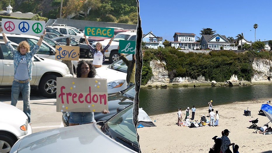 California beach ‘Resist!’ protest pushes ‘kindness’ while calling to ‘86 47’ in anti-Trump message