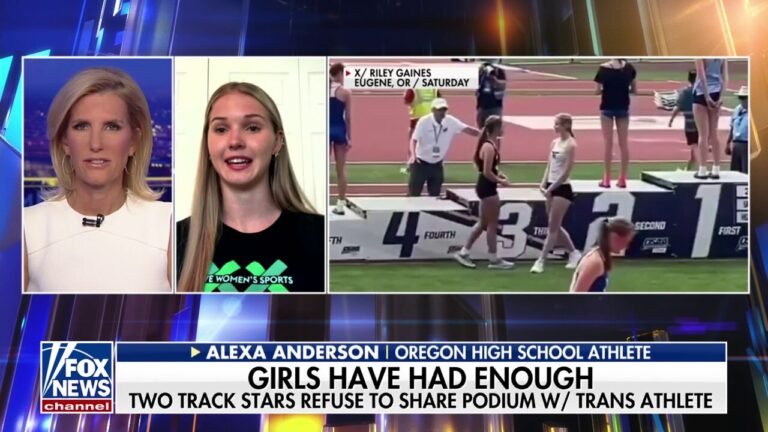 High school track star refuses to share podium with transgender athlete