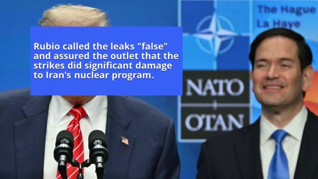 Rubio slams 'false' intelligence leaks downplaying success of Trump's Iran strikes
