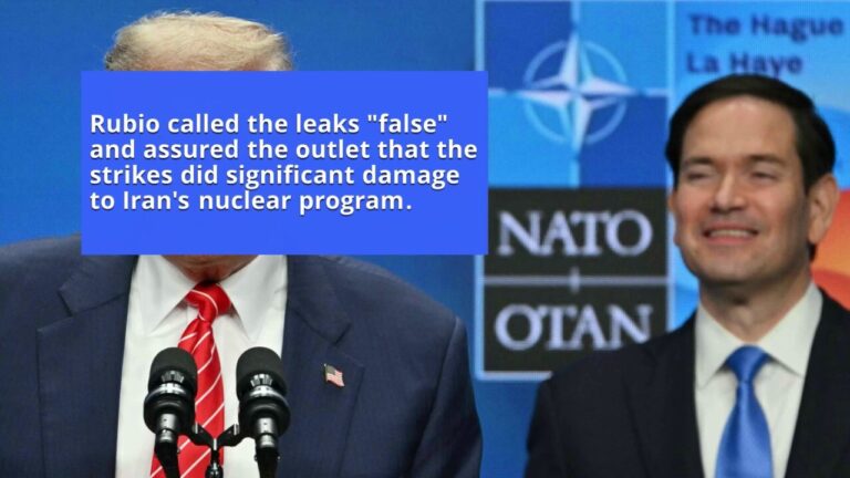 Rubio slams 'false' intelligence leaks downplaying success of Trump's Iran strikes