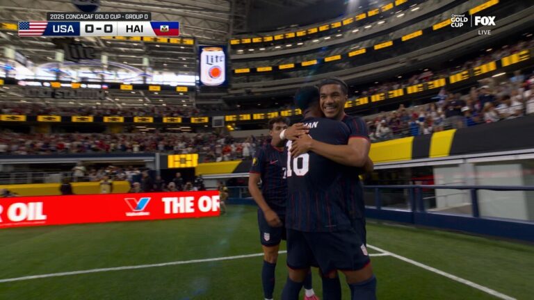 Malik Tillman's header gives USMNT a 1-0 lead over Haiti