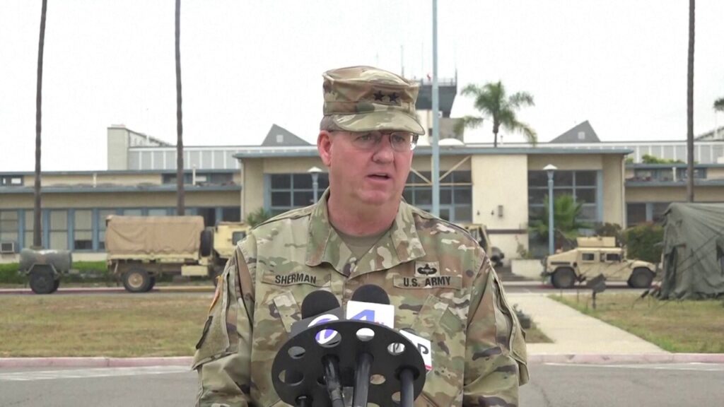 Task Force Commander said troops deployed to LA will be allowed to ‘temporarily detain’ people
