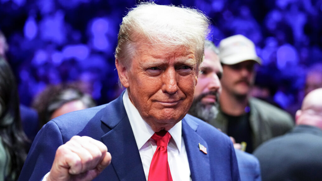 WATCH LIVE: President Trump attends UFC event in Newark, New Jersey