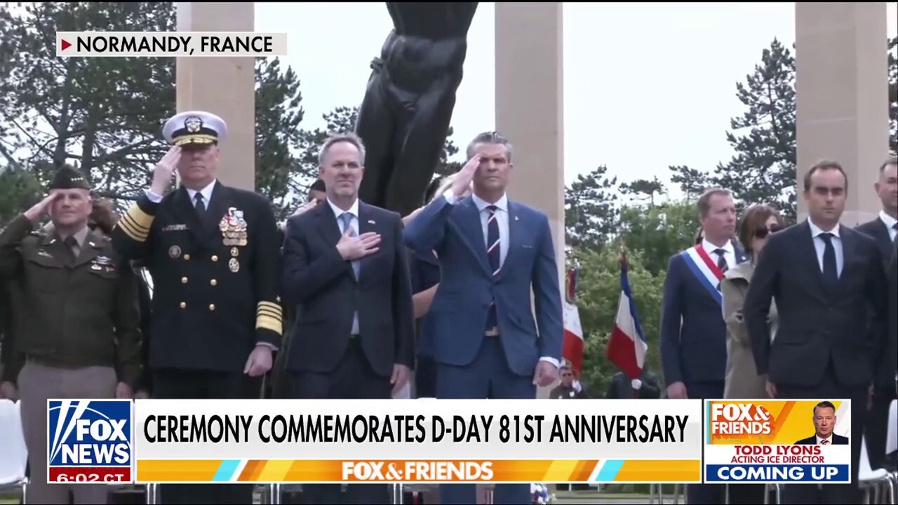 Secretary Hegseth commemorates D-Day anniversary in Normandy