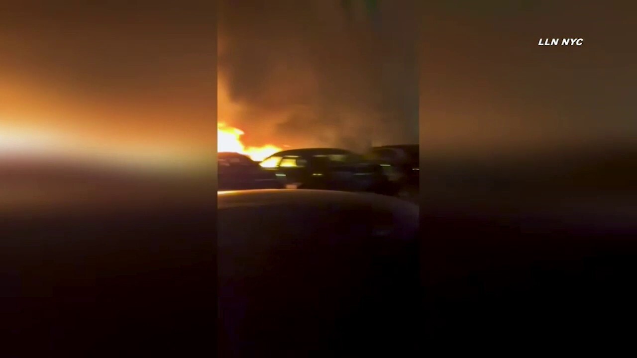 Suspected ant-ICE protesters set NYPD vehicles on fire