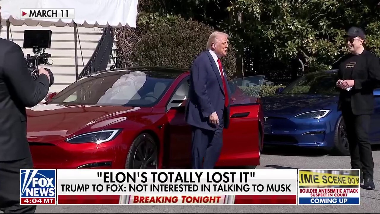 President Trump says he has no interest in talking to Elon Musk