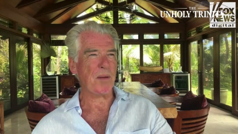 Pierce Brosnan discusses preparation for role as sheriff in period Western