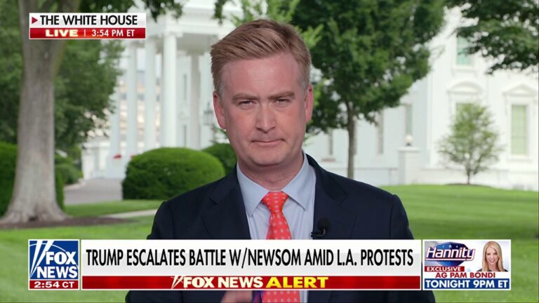 Peter Doocy on Trump,Peter Doocy on Trump, Newsom sparring amid protests sparring amid protests