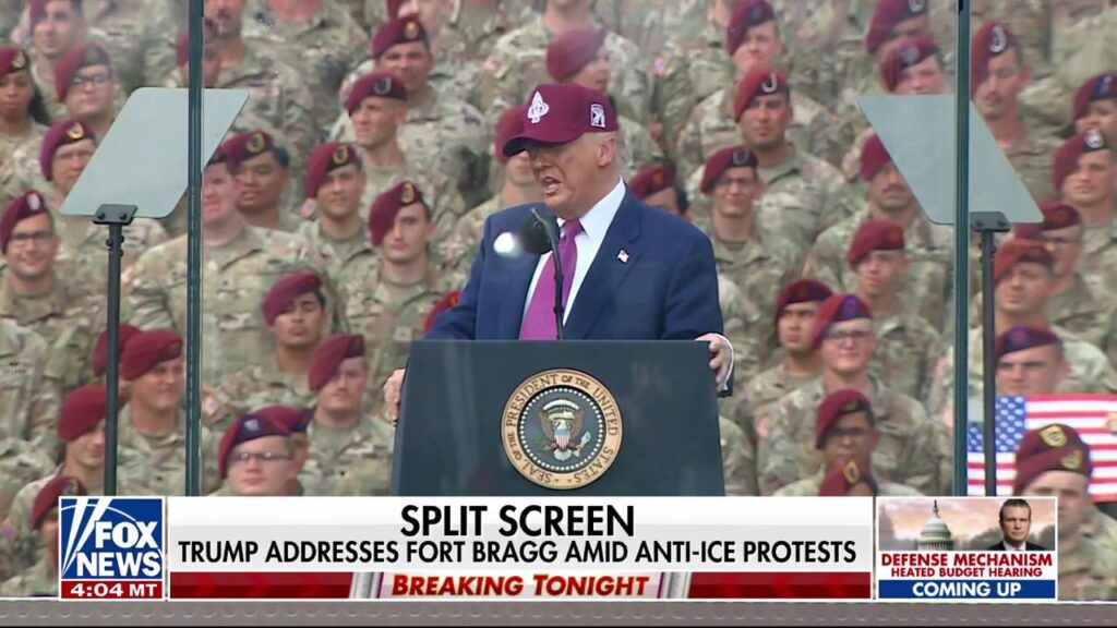 President Trump celebrates the US Army's 250th birthday, addresses anti-ICE riots