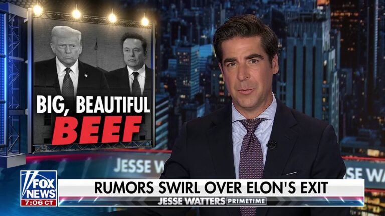 Musk had beef with the 'big, beautiful bill,' and has the right to speak his mind: Watters