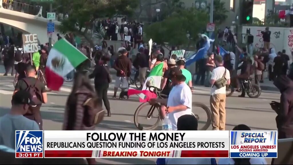 President Trump underlines question of who is showing up to riot