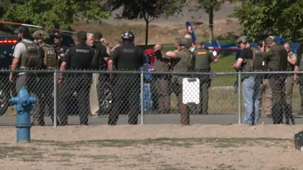 WATCH LIVE: Authorities give update after firefighters allegedly ambushed by shooter