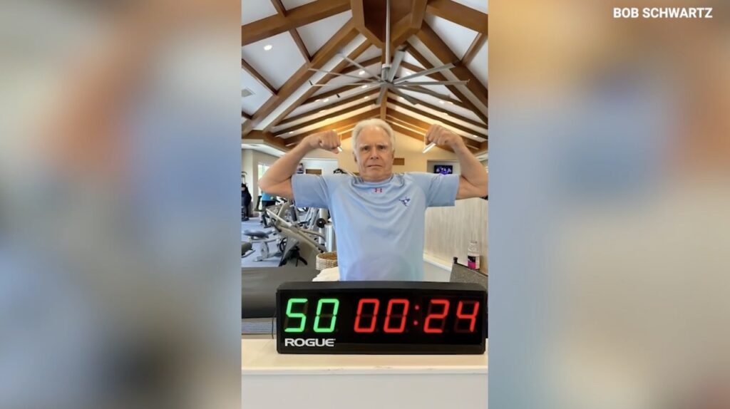 80-year-old Florida man holds a plank for 50 minutes, setting record for his age