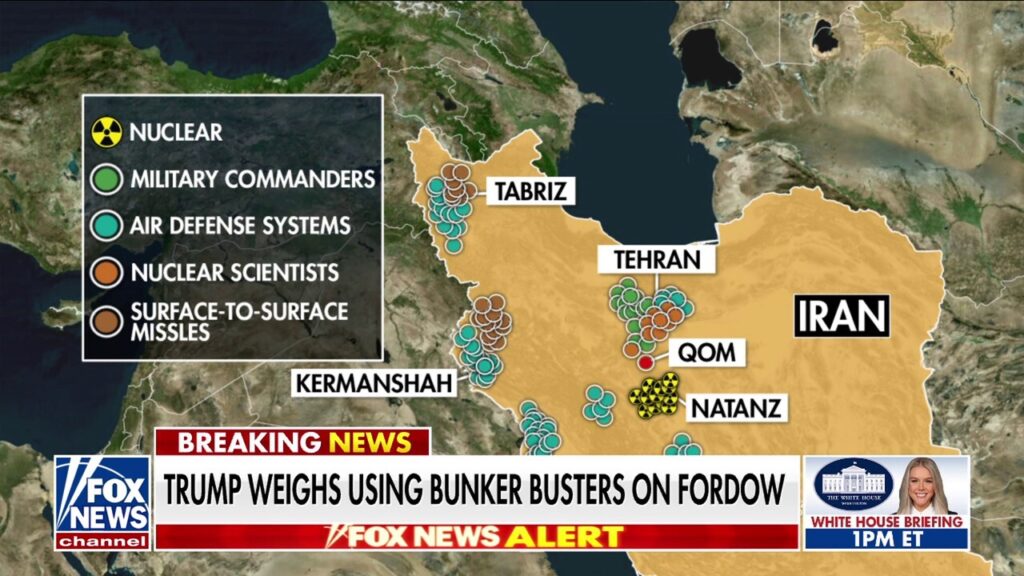 Trump assessing bunker-buster bombs to destroy Iranian nuclear sites