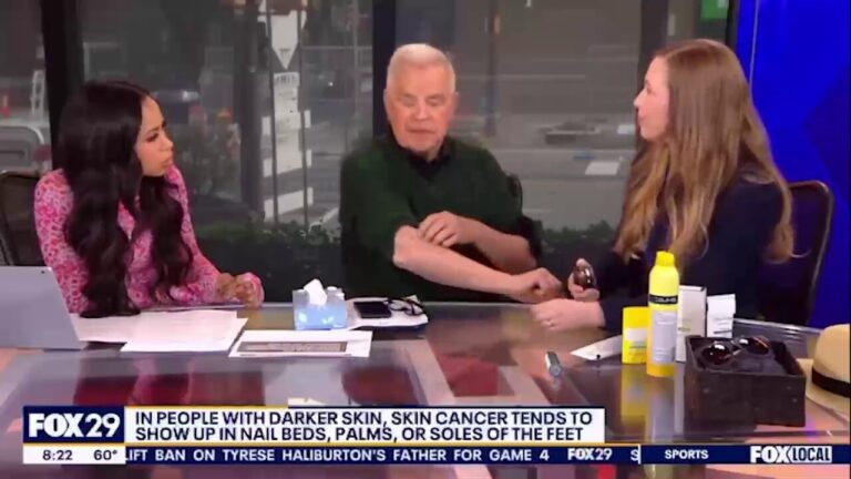 Dermatologist diagnoses TV host's skin cancer during live broadcast