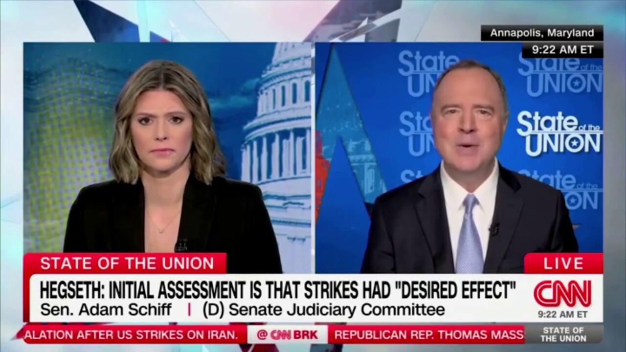 Sen. Schiff says only positive of Iran strikes is that it sets back nuclear program, criticizes Trump's decision