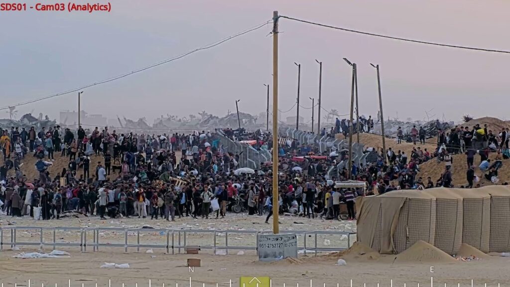New video disputes reports of casualties at Gaza distribution site