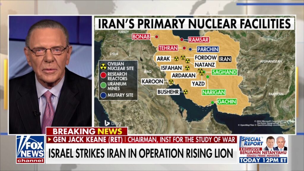 Gen. Jack Keane warns of ‘no easy targets’ for Israel due to Iran’s spread-out nuclear facilities
