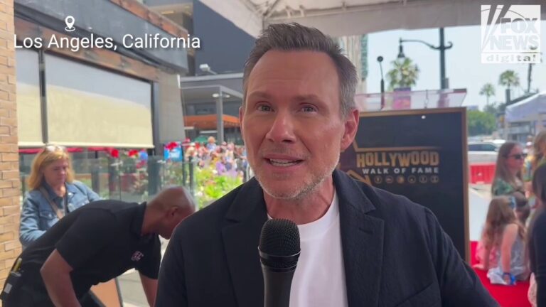 Christian Slater says 'fame is always weird' after getting star on the Hollywood Walk of Fame