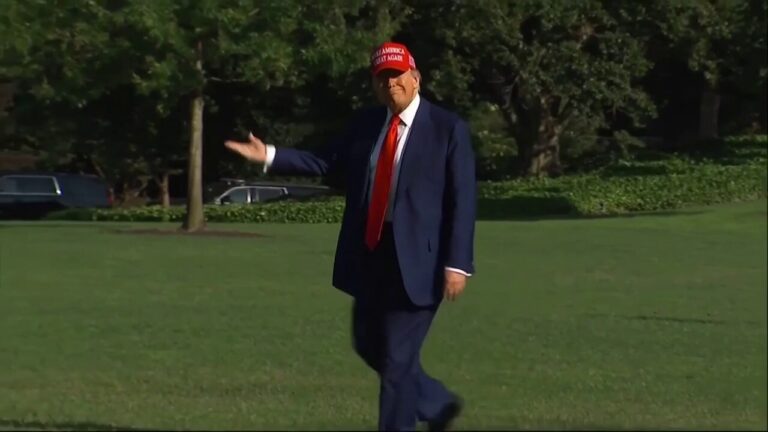 Trump takes no questions from reporters en route to National Security Council meeting
