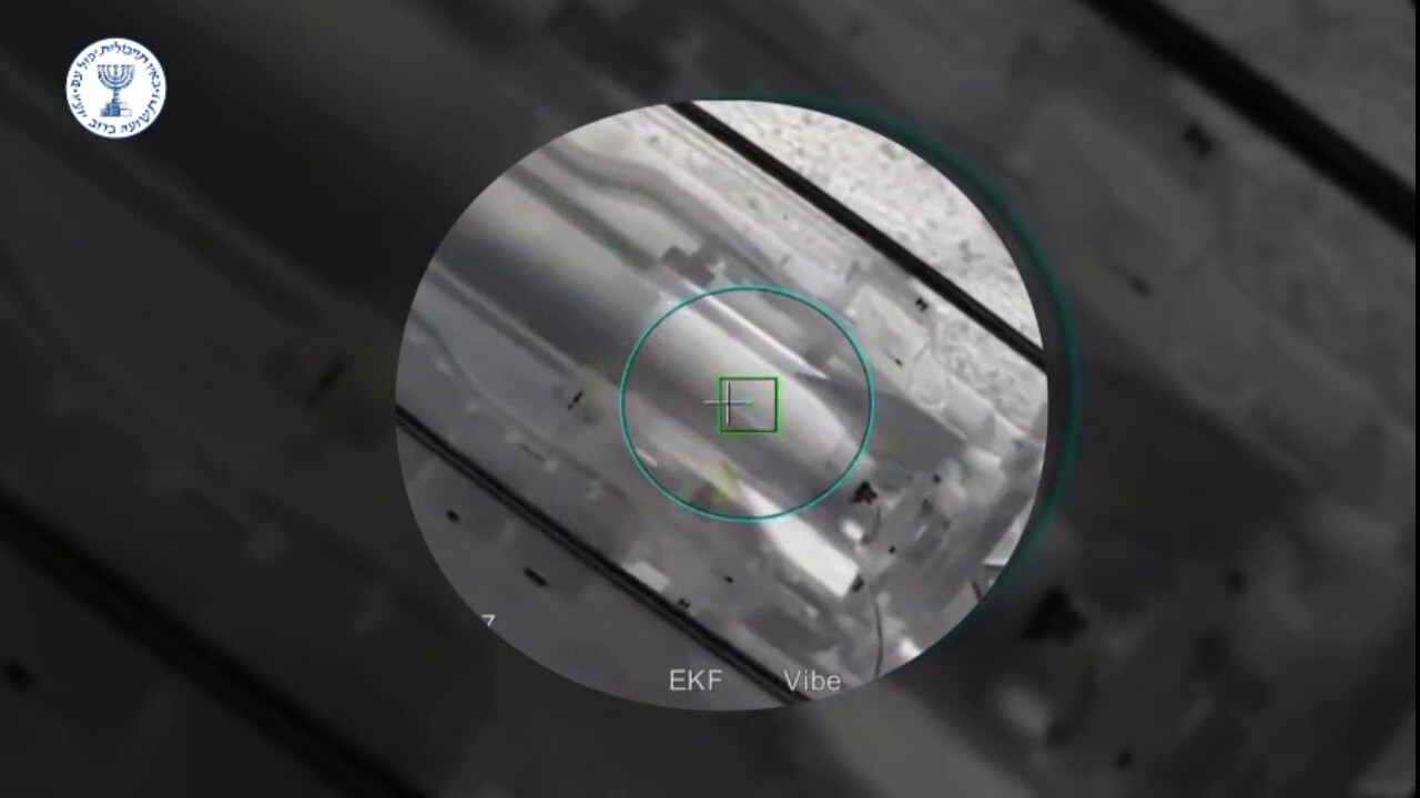 Attack on Iran's surface-to-surface missiles and launchers. (Video: Mossad.)
