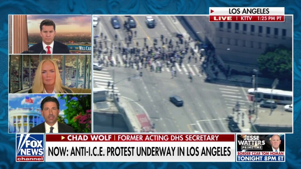 The situation in LA was ‘created by those on the left’: Chad Wolf