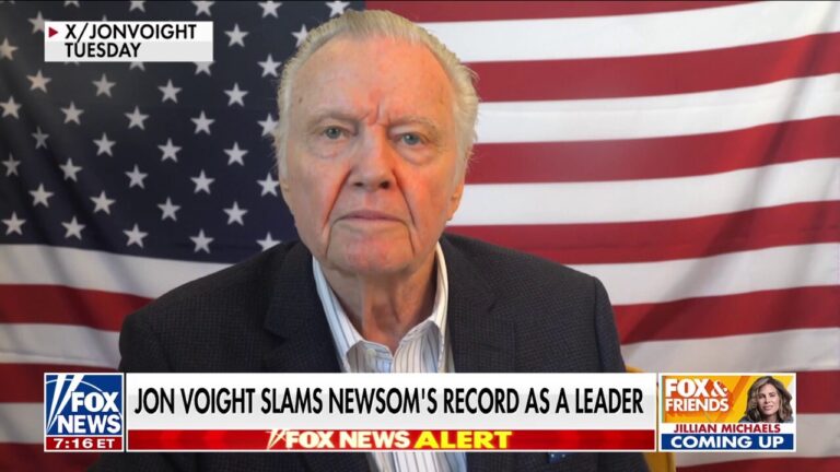 Jon Voight goes off on Gavin Newsom: 'You're nothing but a lying dog'
