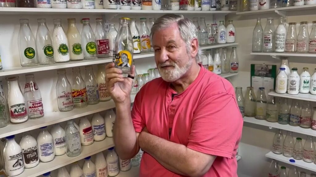 Man owns 26,000 milk bottles including some with British Royal Family connections