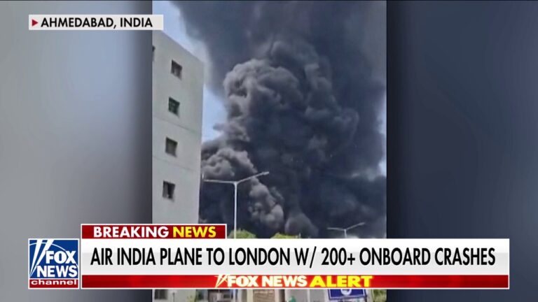 Air India plane crashes after takeoff with more than 200 people on board