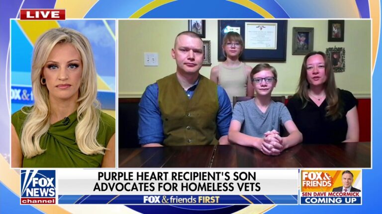 Son of Purple Heart recipient donates contest winnings to homeless vets
