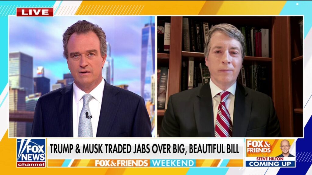 Trump, Musk feud hurts 'big, beautiful bill' passing 'at the margins,' Rich Lowry says