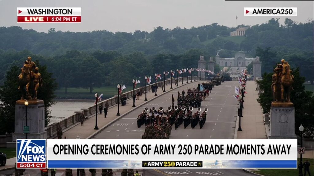 Army 250 parade opening ceremonies underway