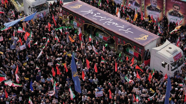Iran holds funeral for top commanders, nuclear scientists killed in Israeli operation