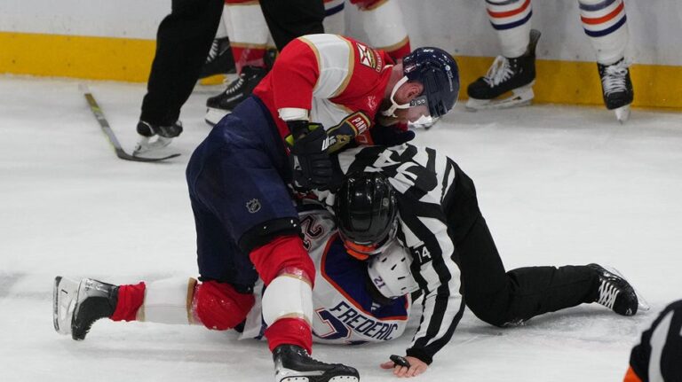 Panthers and Oilers engage in all-out brawl as Florida takes control of Stanley Cup Final in Game 3 victory