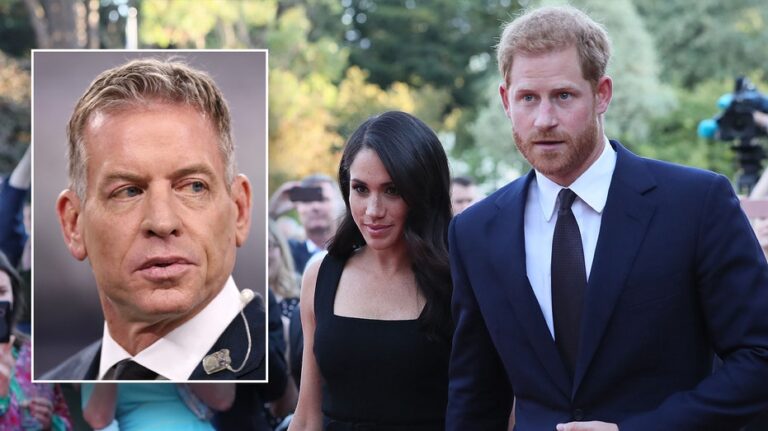 Troy Aikman reveals why he hasn't become friendly with royal neighbors Prince Harry and Meghan Markle