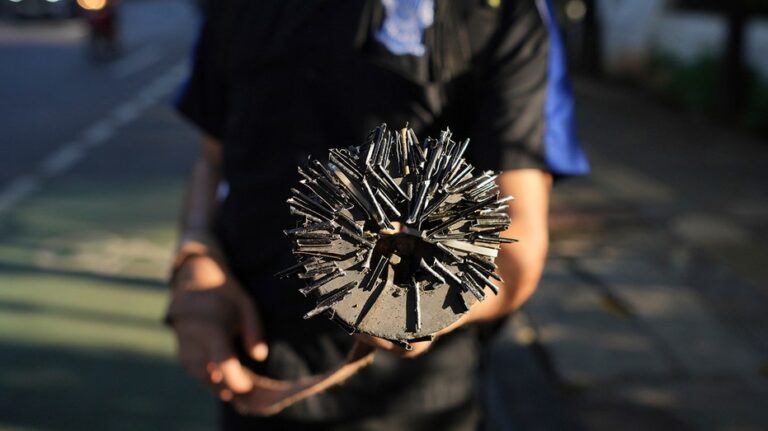 Mysterious 'tire traps' plague city streets as locals take matters into their own hands