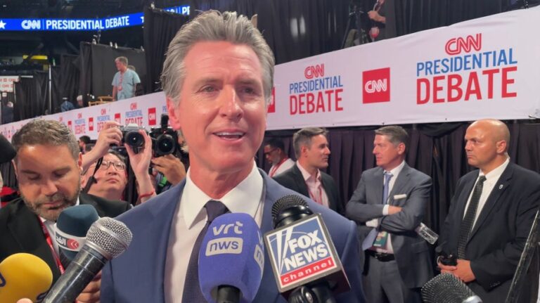 Gavin Newsom is making a strategic visit to a key primary state, raising eyebrows