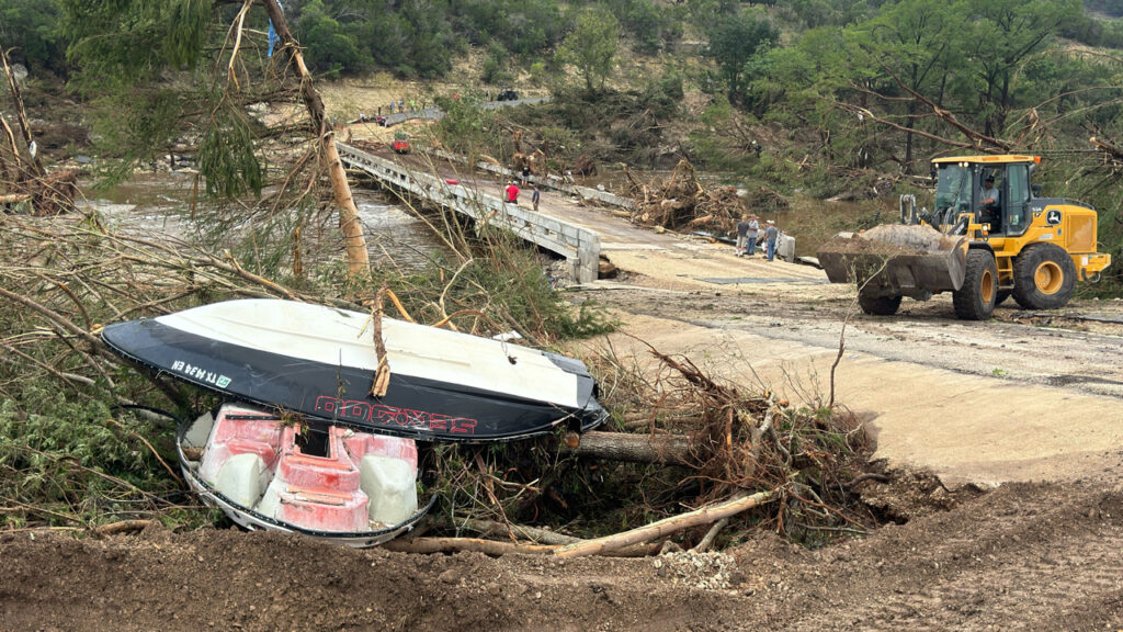 WATCH LIVE: Receding Texas floodwaters reveal death, devastation as toll tops 50